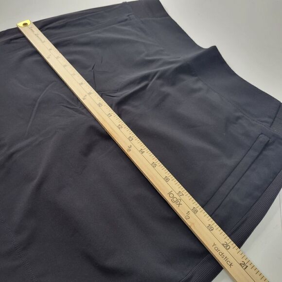 NEW TALL ATHLETA 12 SKORT ZIP POCKETS BLACK BROOKLYN TRAVEL SKIRT + SHORTS NWT - Picture 3 of 15